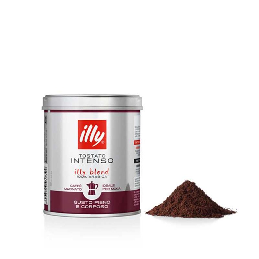 Coffee illy | Intense Roasted Ground Moka Coffee