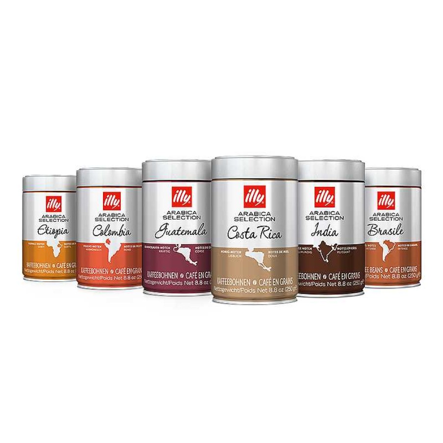 Coffee illy | Coffee Tasting Kit - 6 Packs of Arabica Selection Coffee Beans