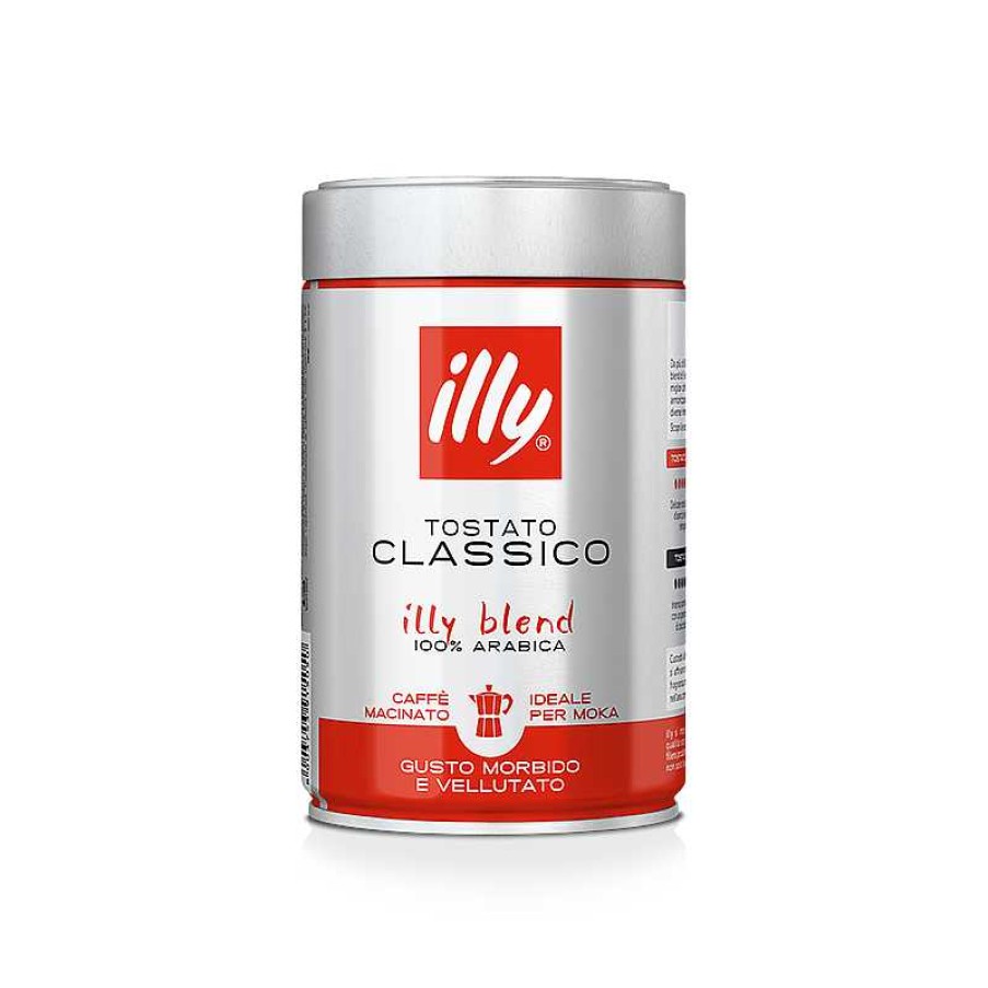 Coffee illy | Classic Roasted Ground Moka Coffee - 250Gr