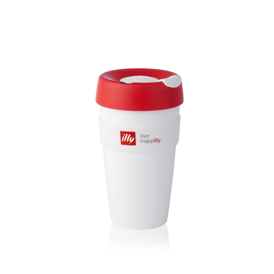 Coffee illy | Travel Mug Keepcup Live Happilly Circle White-And-Red