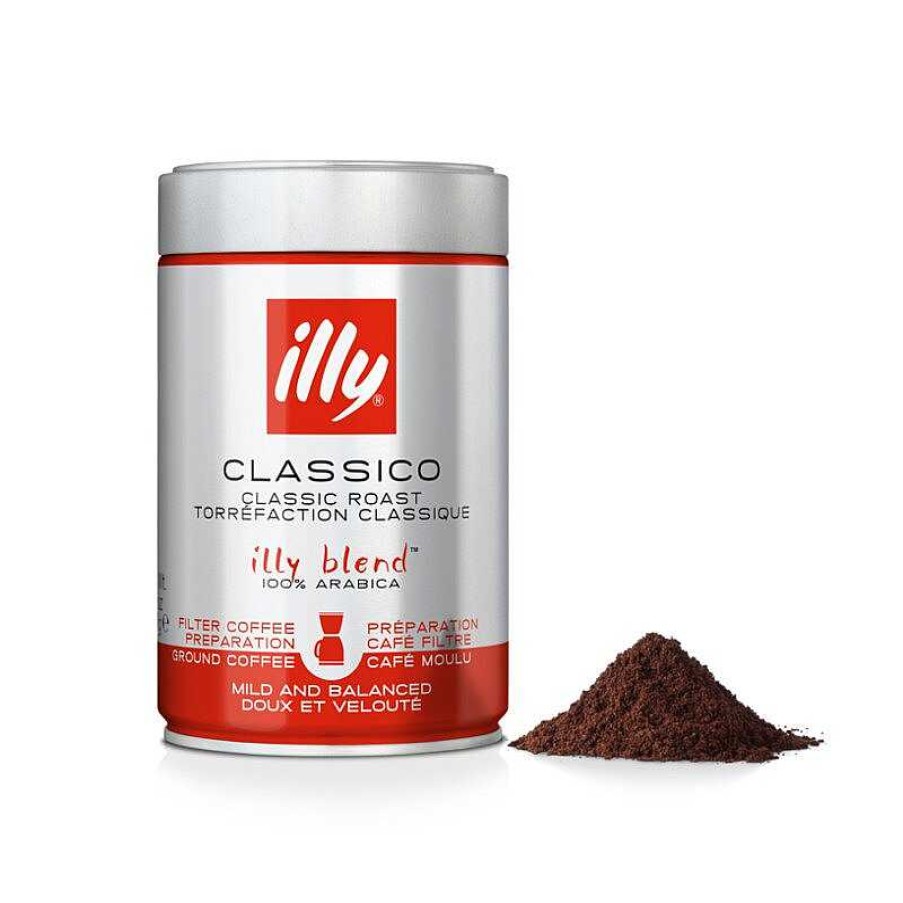 Coffee illy | Classic Roasted Ground American Coffee - 250Gr