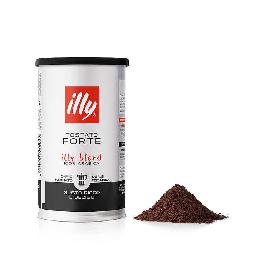 Coffee illy | Strong Roasted Ground Moka Coffee