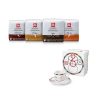 Coffee illy | Coffee Tasting Kit - 4 Packs of Iperespresso Arabica Selection Capsules and 20th Anniversary Cup of Universita Del Caffe