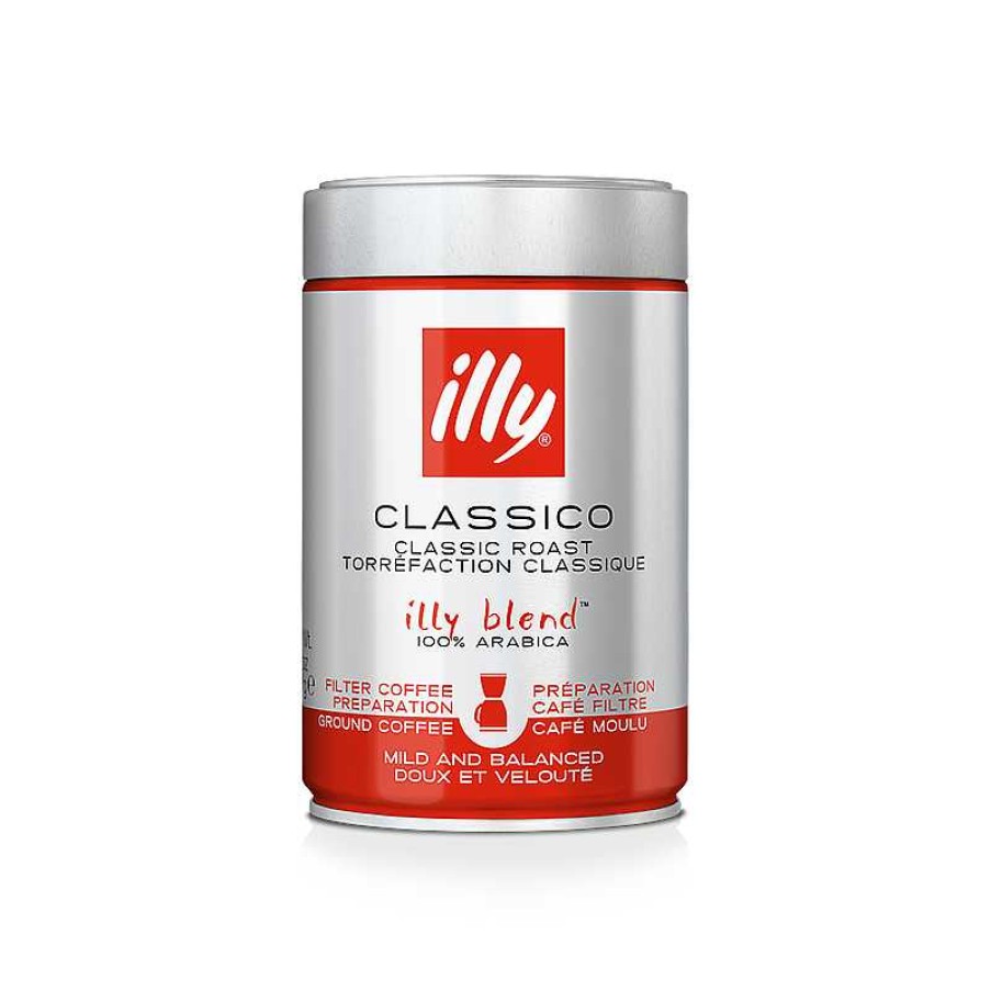 Coffee illy | Classic Roasted Ground American Coffee - 250Gr