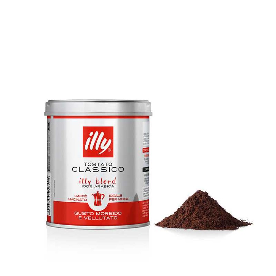 Coffee illy | Classic Roasted Espresso Ground Coffee - 125Gr