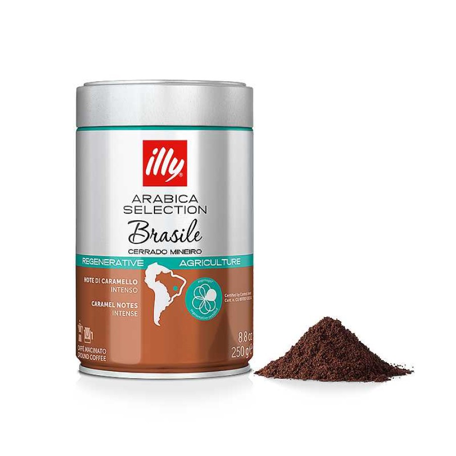 Coffee illy | Ground Coffee Arabica Selection Brazil Cerrado Mineiro 250Gr