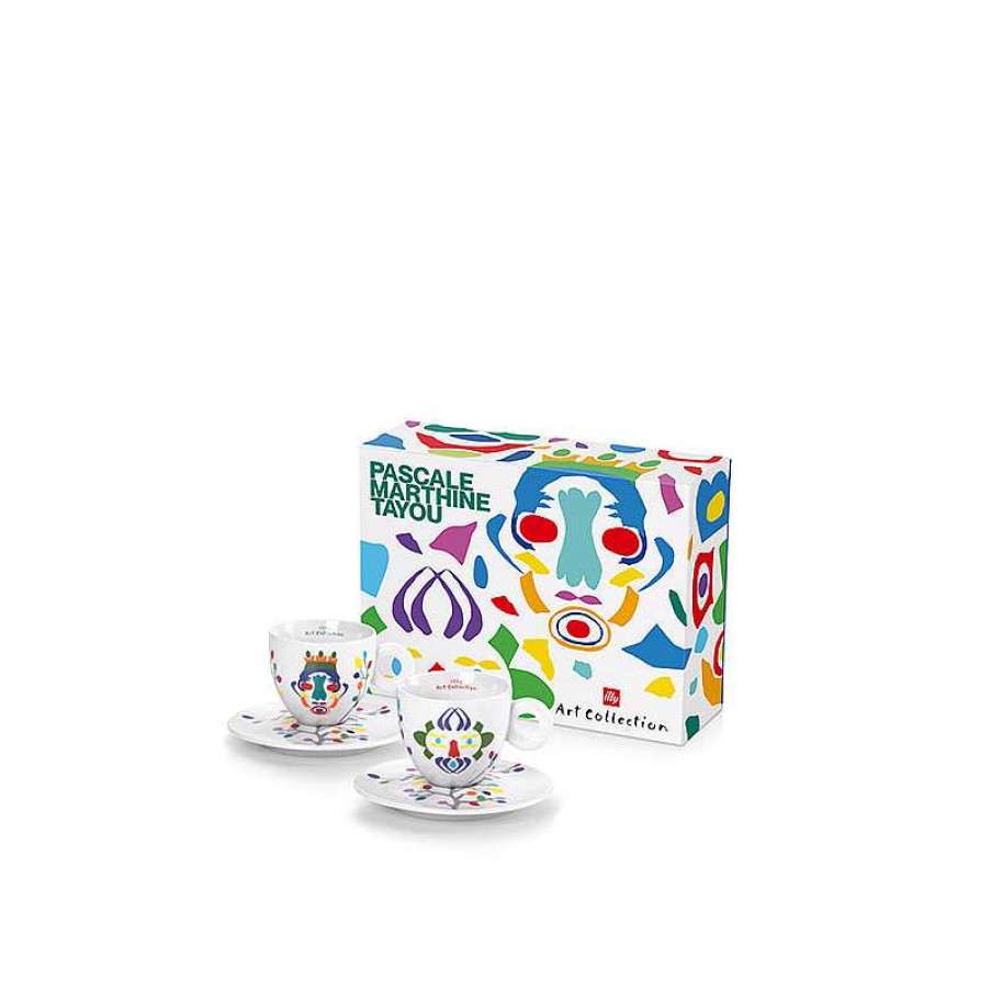 illy Art Collection illy | Set of 2 Cappuccino Cups - Illy Art Collection Pascale Marthine Tayou