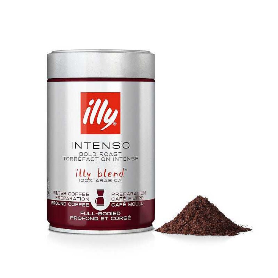 Coffee illy | Intensely roasted ground American coffee