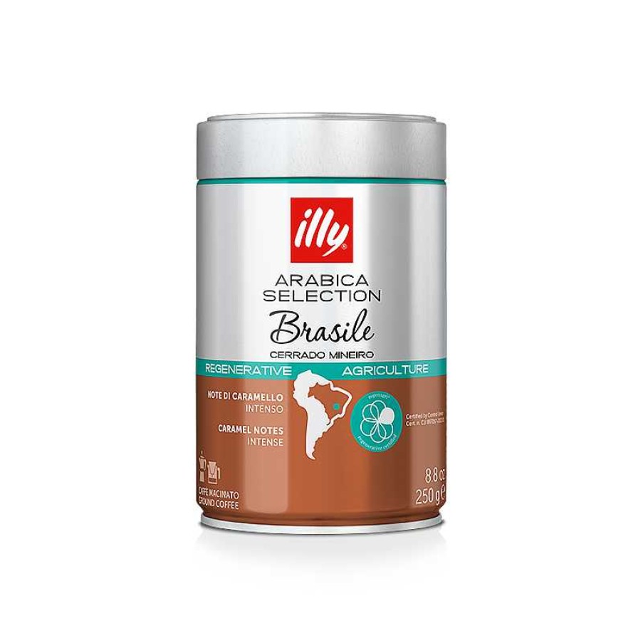 Coffee illy | Ground Coffee Arabica Selection Brazil Cerrado Mineiro 250Gr