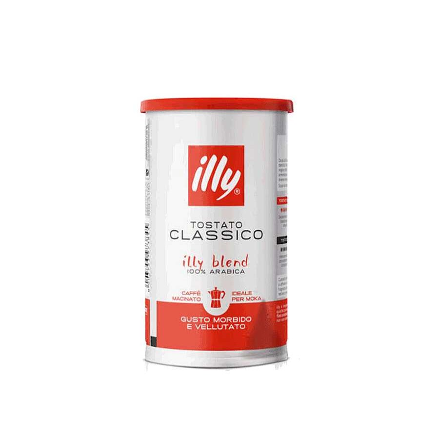 Coffee illy | Classic Roasted Ground Moka Coffee - 185Gr